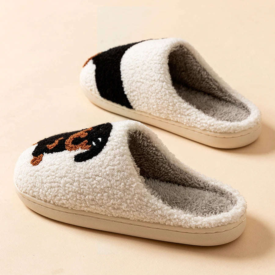 Cozy Dachshund Teddy Slippers