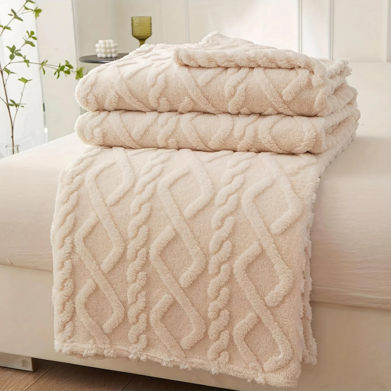 Cozy Cloud Fleece Blanket