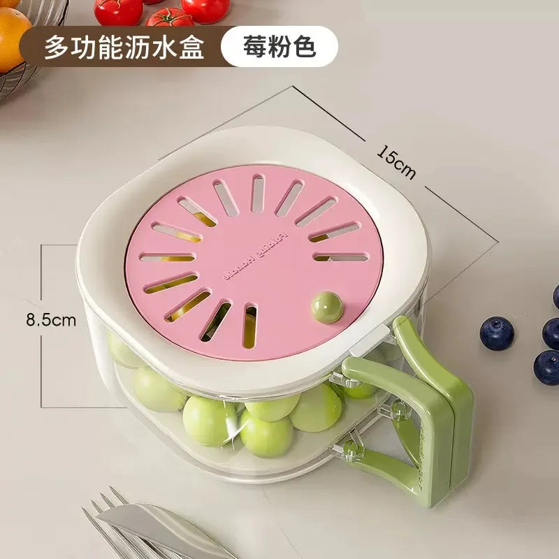 2-in-1 Double Layer Drain Basket Fruit