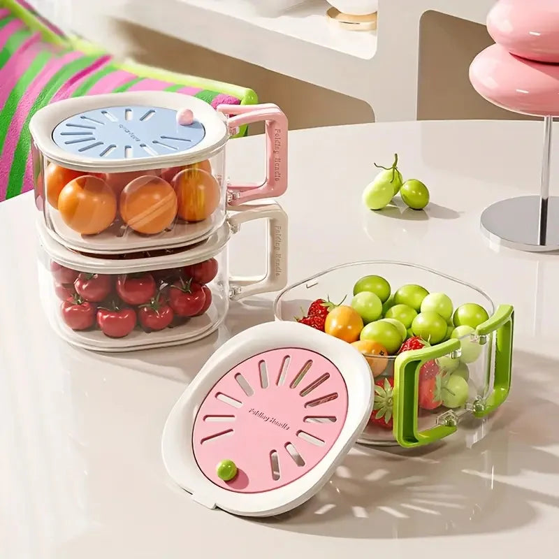 2-in-1 Double Layer Drain Basket Fruit
