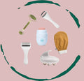 ELVYLOU six-piece skincare essentials set with facial rollers, ice rollers and beauty tools